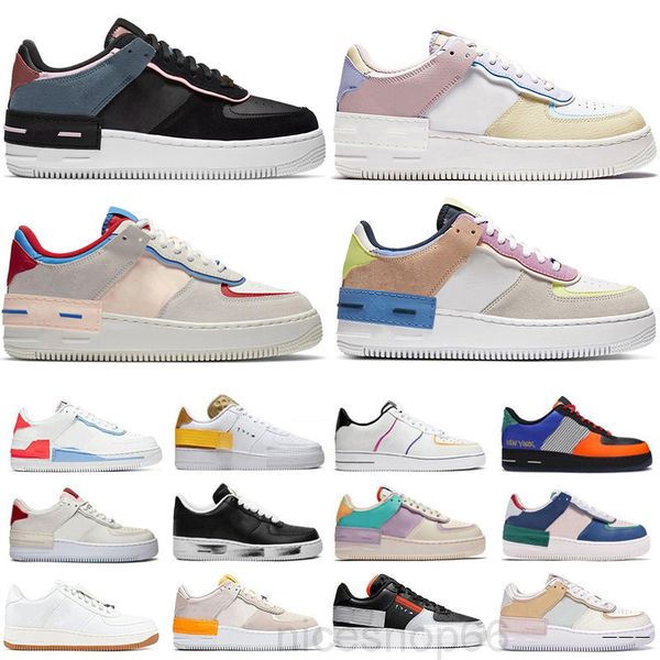 

2020 mca forces university chicago blue casual shoes fashion mens womans 1 trainers designer sports basketballs sneakers size 36-45 kk2z, Black