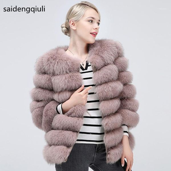 

natural fur coat women's short winter beautiful 100% real fur genuine leather keep warm fashion1, Black