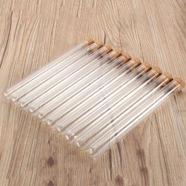 

100pcs/lot transparent plastic round bottom test tube with cork sers empty scented tea tubes like glass 18x105mm q wmtmyp