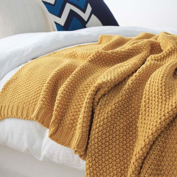 

blankets knitted home blanket sofa quilt bedspread student teenager sleeper plaid cover office women mantas1
