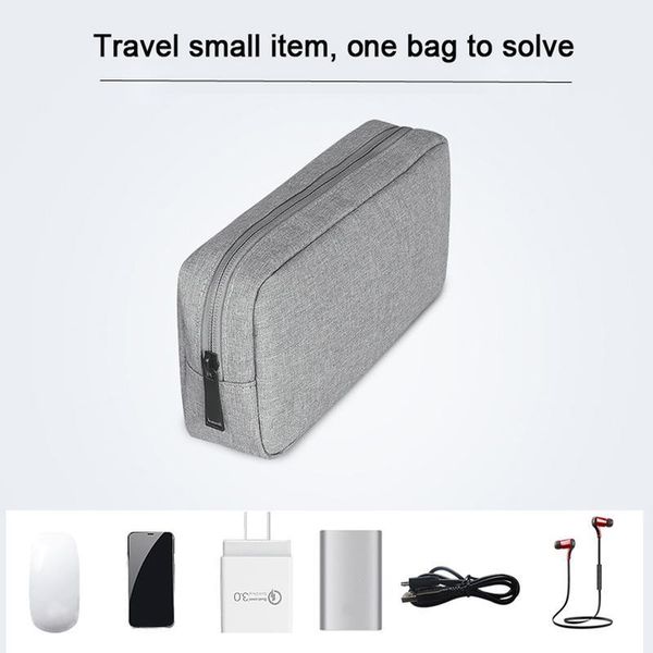 

portable mobile phone pouch bag for iphone 11 samsung xiaomi huawei earphones usb cables storage case for cell phone acc jllrsc