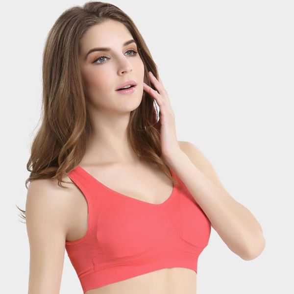 

gym clothing women casual solid v-neck seamless yoga one-piece bra1, White;black