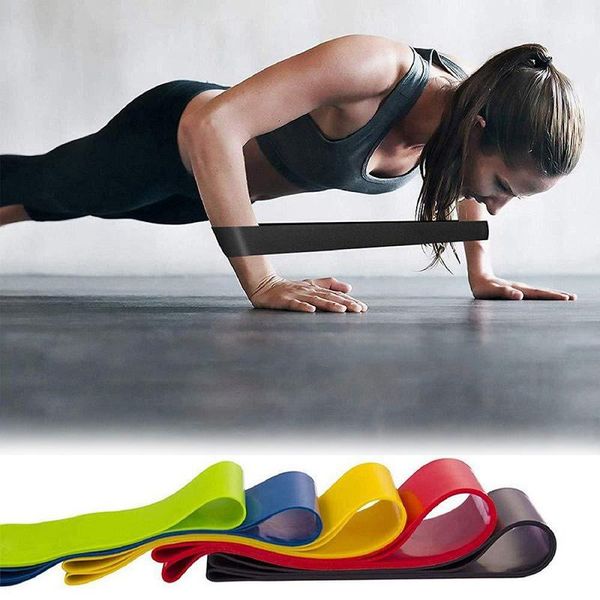 

resistance bands home gym strength training band pilates fitness exercise rubber yoga mini pull workout equipments