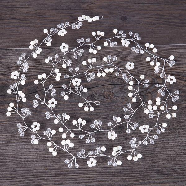 

luxury crystal wedding hair accessories headband bridal women white simulated-pearl diy jewelry wedding tiaras crown headwear, Golden;silver