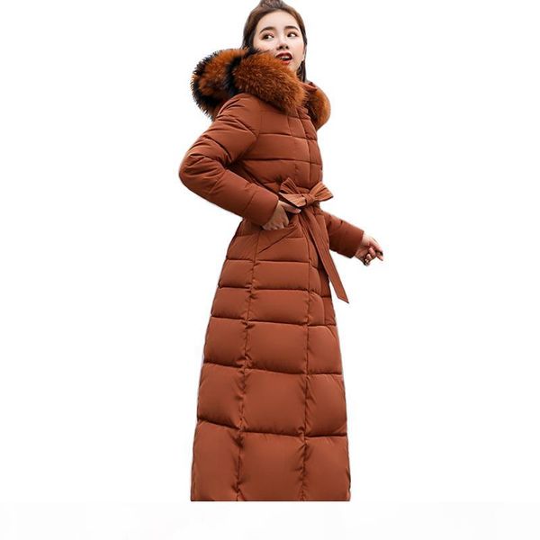 

x-long 2019 new arrival fashion slim women winter jacket cotton padded warm thicken ladies coat long coats parka womens jackets y190830, Black