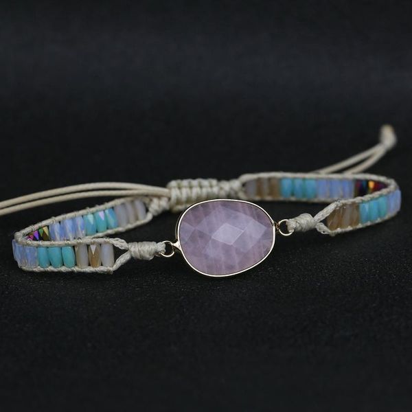 

tennis 2021 arrive natural stone charm wrap bracelets for women tree boho friendship bracelet handmade gift jewelry drop, Golden;silver