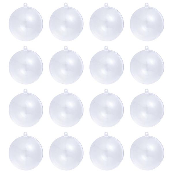 

20pcs christmas balls transparent plastic balls hollow round christmas tree pendant 7cm 4cm 5cm 6cm 8cm a50