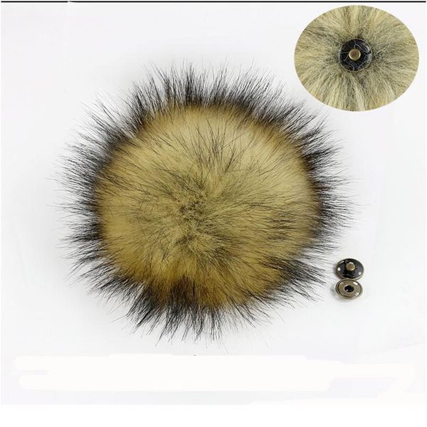 

20 pcs/lot false raccoon hairball hat ball pom pom diy artificial pompom ball wholesale knitting hats accessories wit qyljjj