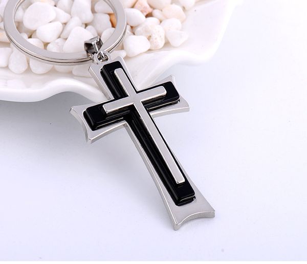 

movie new chain high-quality key cartoon jesus game cross alloy wedding favors keychain ing, Silver