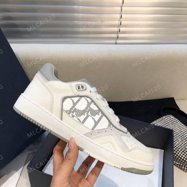 

men b27 oblique 258 designer sneakers women high sport trainers genuine leather low-lace-up casual shoes, Black