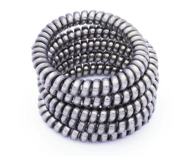 

thin scrunchie telephone elastic hair bands rubber spring gum for ties accessoriesq qylfgp