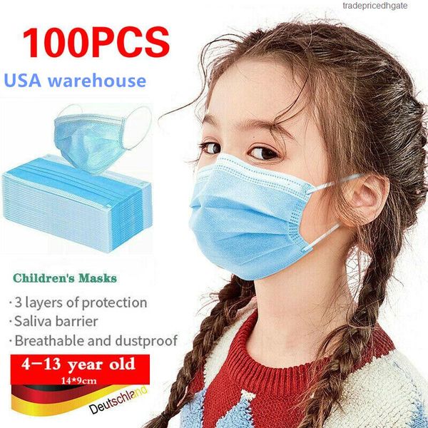 

layers anti factory 200 kids 3 disposable dust mouth mask facial dust-proof 3-ply children face masks non woven boy girl
