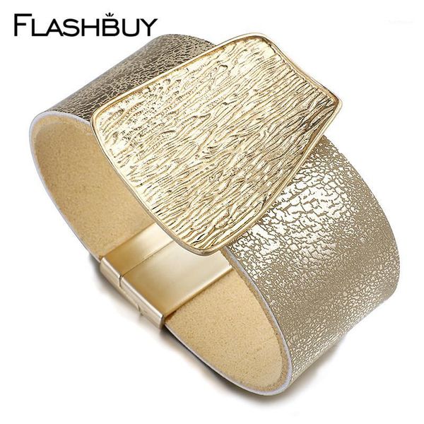 

flashbuy fashion metal charms warp leather multilayer bracelets for women gold trendy bangle jewelry femme wedding accessories1, Golden;silver