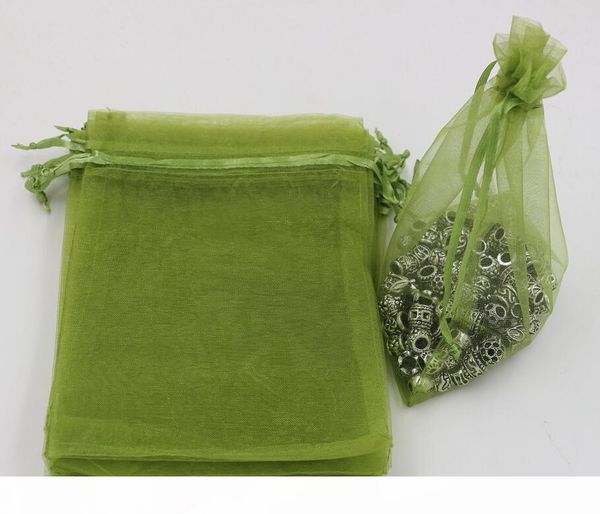 sell army green organza jewelry gift pouch bags for wedding favors,beads,jewelry 7x9cm 9x11cm 13 x 18 cm etc. (365, Pink;blue