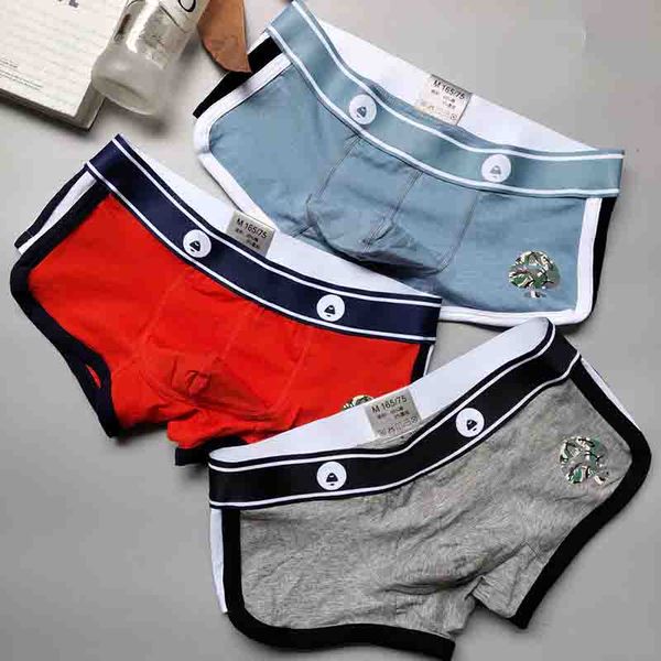 

mens underwear fashion tide boxer shorts fit not tight comfortable slim low-waist cotton underwears men casual breathable underpants, Black;white