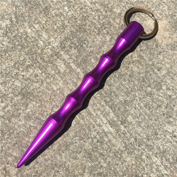 

rings holder keychain portable metal keyrings self defense weapons tactical tool fashion women mens pencil design car ke, Slivery;golden