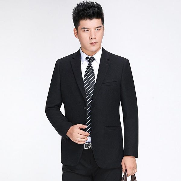

single west coat men's autumn and winter business slim fit men's wool formal suit middle-aged high-end dress dad, White;black
