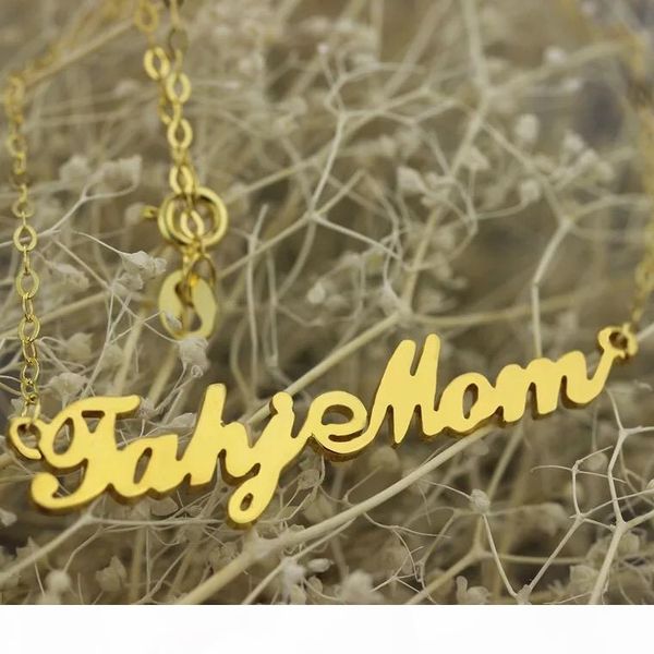 

2018 diy personalized name necklace, custom stainless steel name necklace, Silver