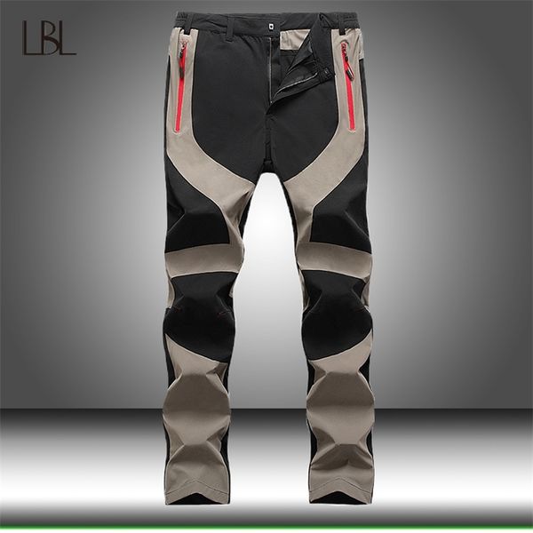 

men spring outdoor waterproof pants casual trekking hiking windproof mens trousers camping climb fishing sweatpants 201218, Black
