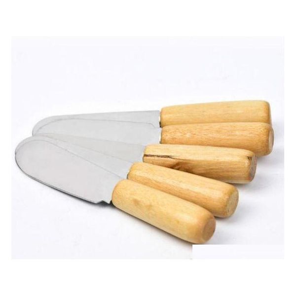 

stainless steel cutlery butter spatula wood butter knife cheese dessert jam spread jllwlg bdesybag