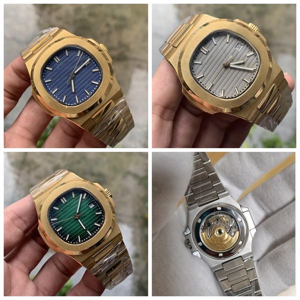 

u1 factory selling mens movimento automatico da 40 mm orologio blue dial new classic 5711 / 1a automatic mens watch watches, Slivery;brown