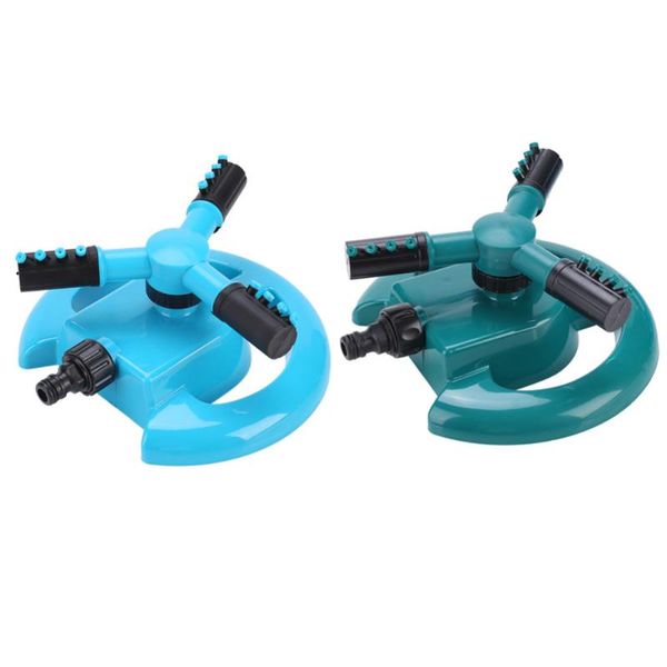 

360 degree 3 nozzle circle rotating watering sprinkler irrigation system for garden sprinklers water