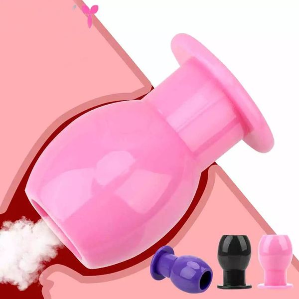Clistere Dilatatore anale Hollow Anal Plug Douche Extender anale Giocattoli sessuali per Butt Plug gay Peep Vagina e Aual Erotic Intimate Goods