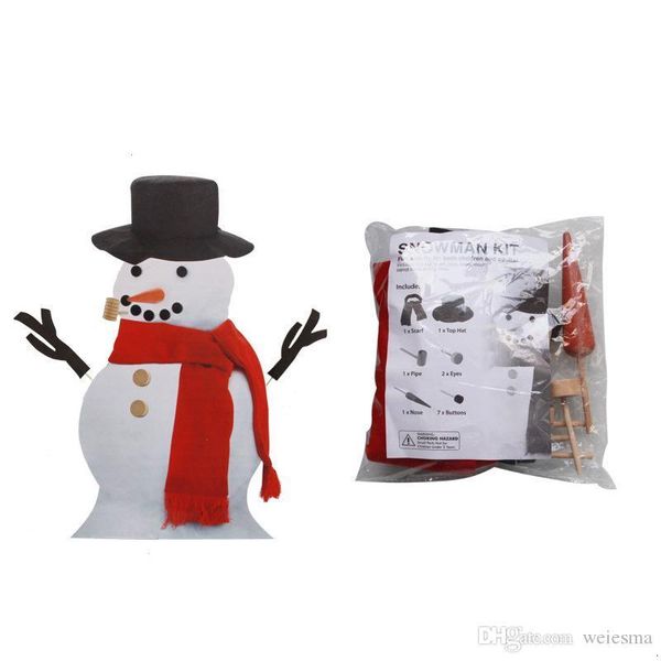 

8us3wooden accessories dhl/ups imitation new christmas dress family snowman set toy giftsaogh