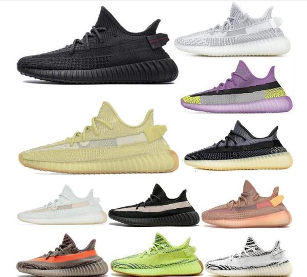 

2019 new 35o v2 3m reflective static mens running shoes kanye west women fashion sport athletics sneakers size 36-45, White;red