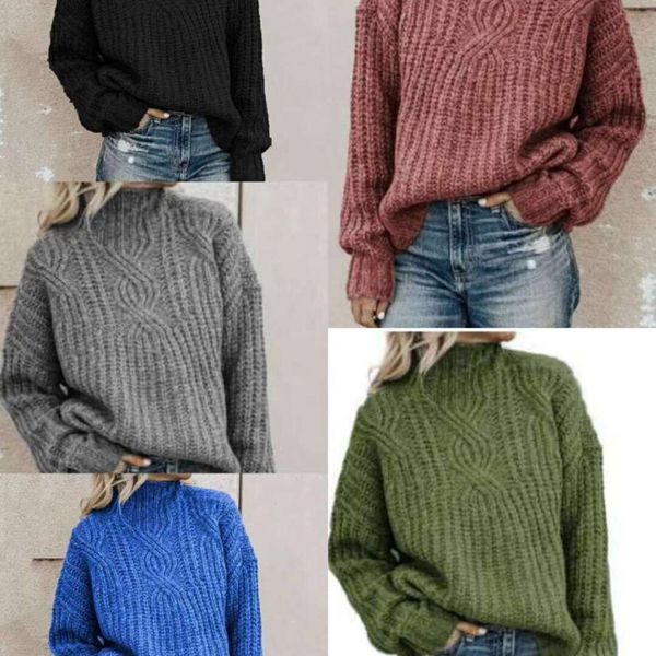 

2020 new sweater women's high neck twist knitted pullover, White;black