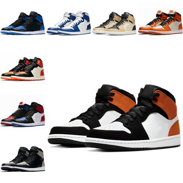 

new obsidian unc 1 1s basketball shoes mens womens shattered backboard pine green bred royal chicago toe light crimson tint men sneakers