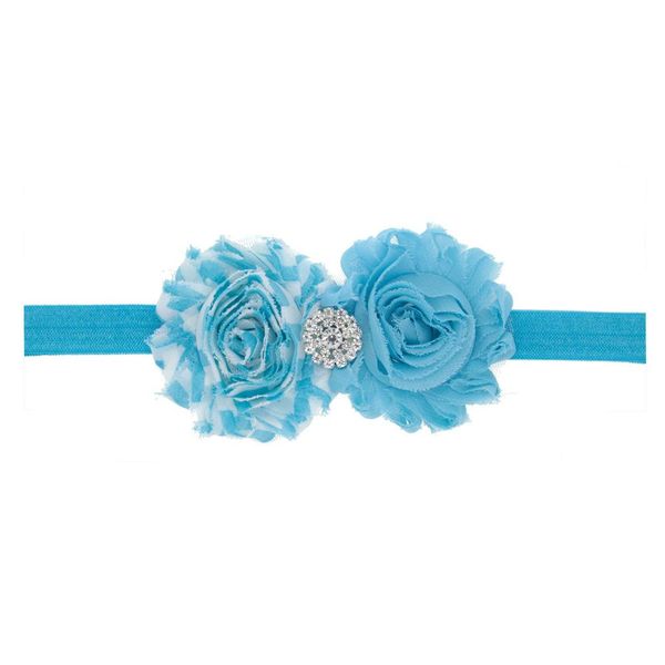 

cute stripe chiffon shabby flower baby headbands chic elastic princess girls newborn infant headwear toddler hair accessories sqctlx, Slivery;white