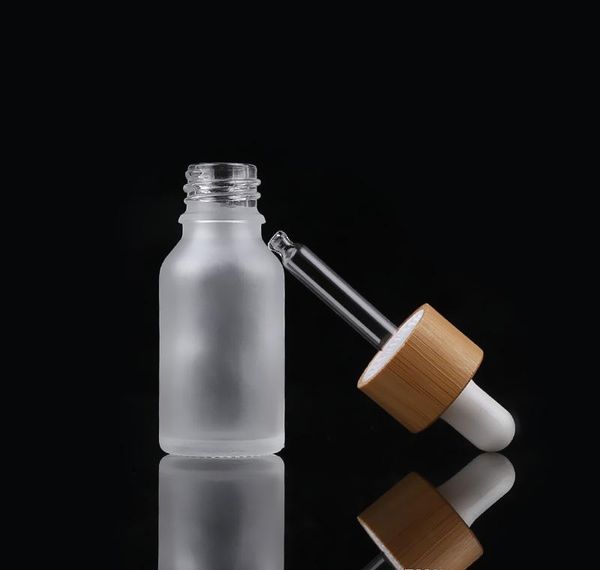 

bamboo cap frosted glass dropper bottle liquid reagent pipette bottles eye dropper aromatherapy essential oi jllpgh outbag2007