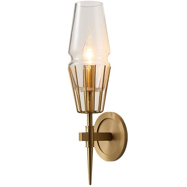 

american post-modern simple bedroom bedside lamp north europe living room wall creative aisle wall lamp lights