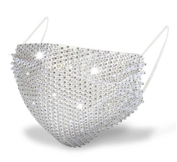 

nightclub bling trend diamond fashion bar rhinestones masks washable reusable fishing net face mask ing
