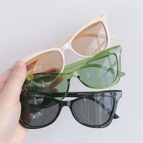 

fashion women & men sunglasses jelly color sun glasse cat eye eyewear anti-uv spectacles eyeglasses goggles ornamental a, White;black