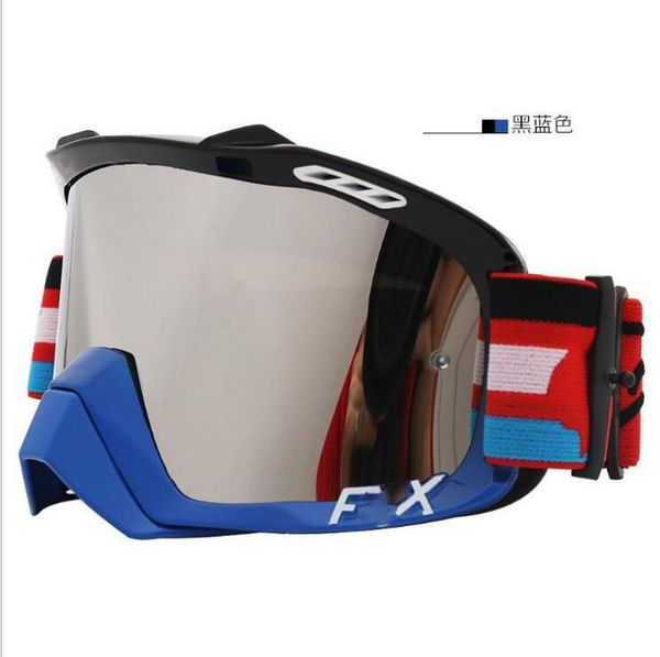 

21 trendy tide brand men and women racing cycling glasses mountain cross country helmet goggles mountaineering sports goggles bicycle dustpr, Black