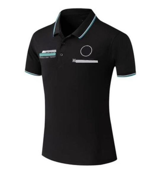

f1 formula one tide brand short-sleeved polo shirt, polyester quick-drying car fan culture lapel t-shirt, forest road field cycling uniform,