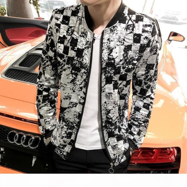

streetwear night hairstyle division jacket fashion sociology loose coat man chaqueta hombre sunscreen clothes 2019 summer, Black;brown