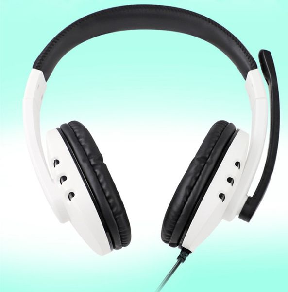 

ps5 gaming headset retractable headband noise cancelling mic wired headphones for ps5/ps4/switch/one/360/pc with retail packing