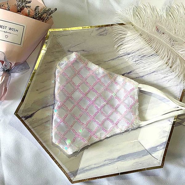 

sequin european face fashion american bling popular design masks summer thin dustproof breathable washable mask
