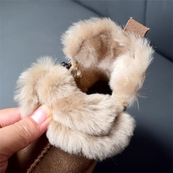 

2020 new winter children snow boots genuine leather wool girls boots plush boy warm shoes fashion kids boots baby toddler shoes q1214, Black;grey