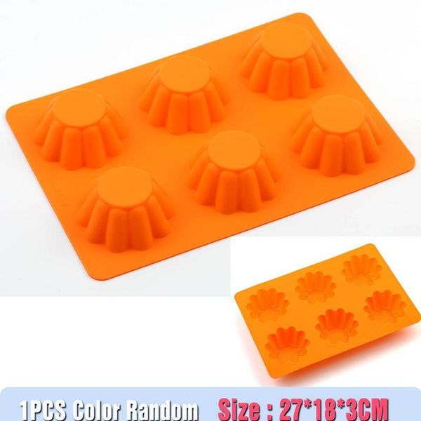 

6 cup sile mold muffin cupcake baking pan non stick dishwasher microwave safe sile baking mold cake mound 3d d jllsuc