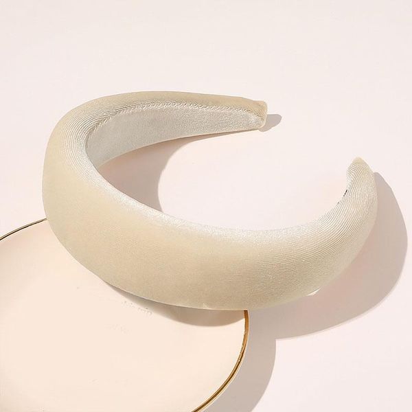 

fashion sponge padded headbands for women wide bezel hairbands thick velvet hair hoop girls non-slip hairband hair accessories q bbyqfy