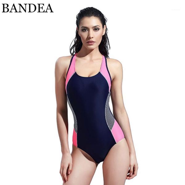 

bandea swimwear women 2020 new one piece swimsuit 3 color women sport backless bodysuits swimsuits1, White;black