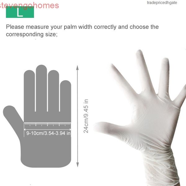 

factory9re1alkali nitrile white acid and 100pcs non-slip disposable laboratory rubber latex gloves household cleaning pro