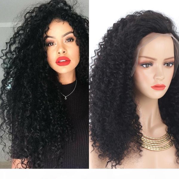 

4x4 lace closure human hair wigs natural color deep curly brazilian human hair wigs 130% density 150% density, Black;brown