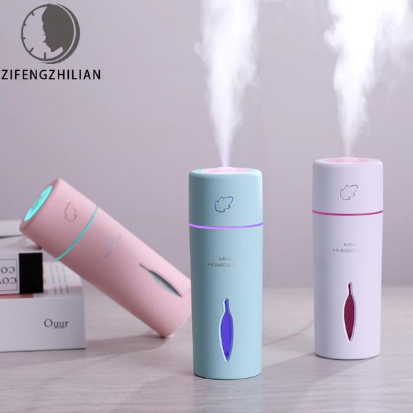 

new leaf humidifier mini led night light ultrasonic humidifiers usb essential oil diffuser fogger car air freshener