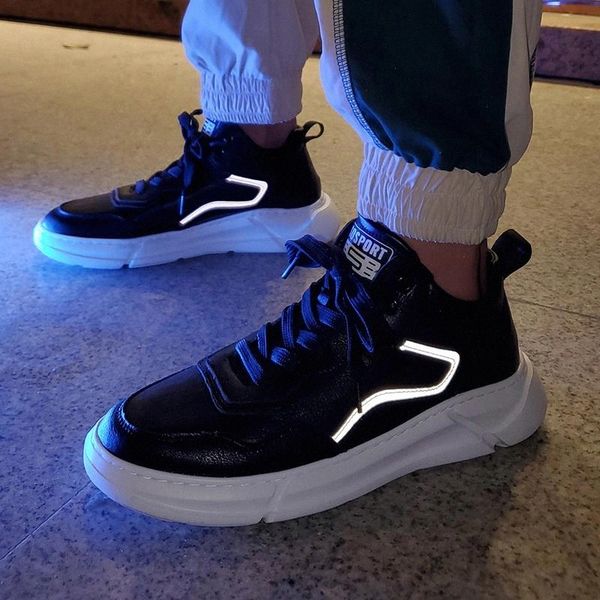 

four season mens casual outdoor shoes fashion leather breathable trainers shoes for men breathable comfortable shos men w5 #sq4j