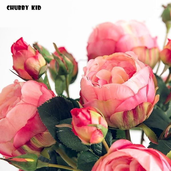 

real touch rose christmas decorations for home artificial peony flowers wedding decoration marrige decorative flower party decor1